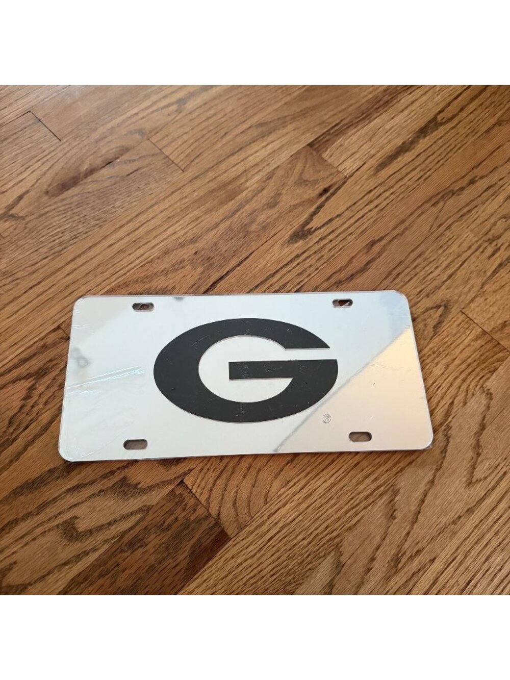 Georgia Bulldog Mirrored License Plate Car Tag New